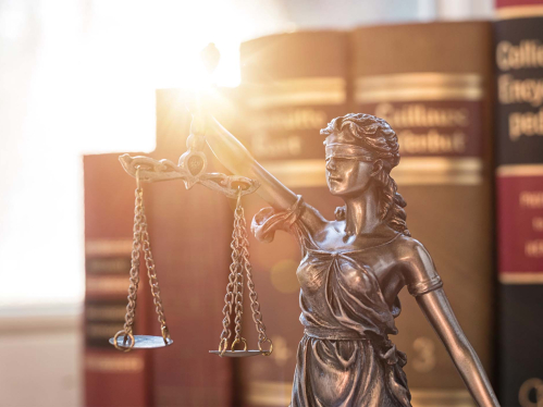 Scales of Justice symbol, legal law concept image