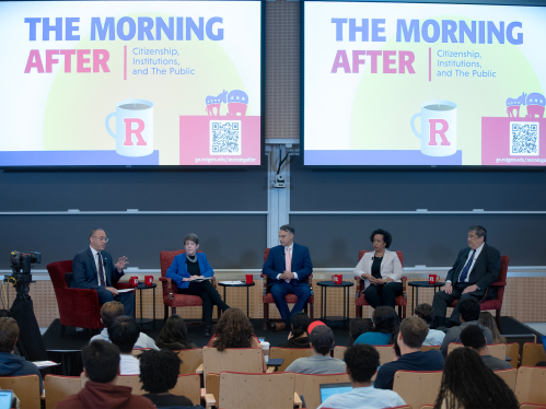 The panel for the morning after class