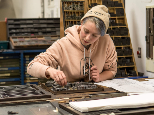 Mason Gross art and design student
