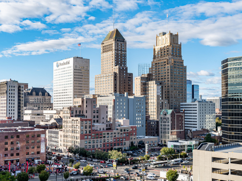 View of Newark City Skyline