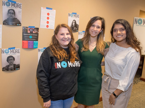 Rutgers "No More" Student Advocate Wall at the New Jersey Conference of Sexual Violence