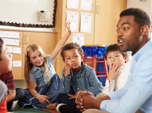 Stock image of classroom