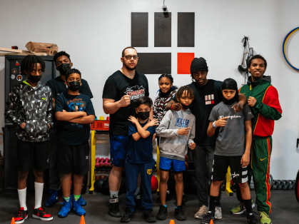 Owners and students from Zilla Boxing Club