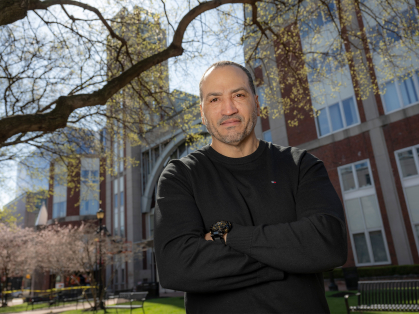 Efren Mercado on the Rutgers-Newark campus