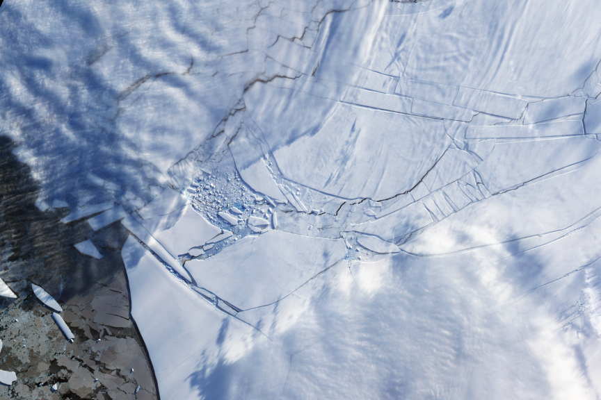 Se as metas do Acordo de Paris não forem cumpridas, o colapso das plataformas de gelo antártico derretidas - como a plataforma de gelo Wilkins em 2009 - pode causar um aumento catastrófico do nível do mar global na segunda metade do século