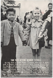 Magazine photo of brown babies