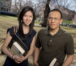 Julia Xia and Bertrand Wang