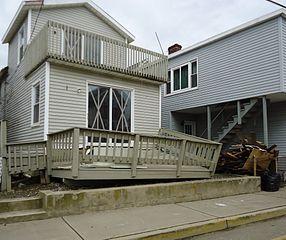 Sandy damaged home