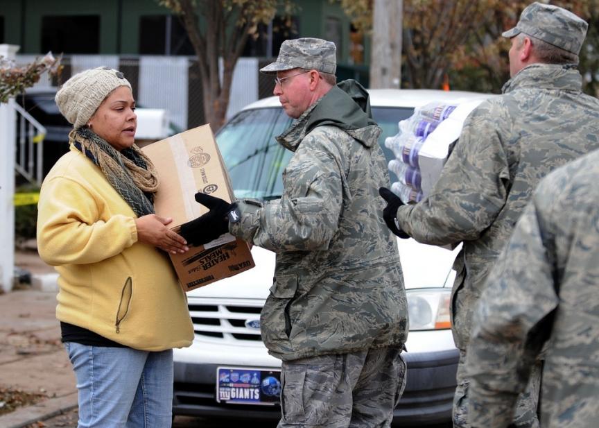 National Guard assists people impacted by Hurricane Sandy