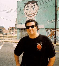 The author in Asbury Park near his home at the shore.