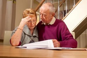 Maxed out credit cards and medical bills are two debts often faced by older adults. 