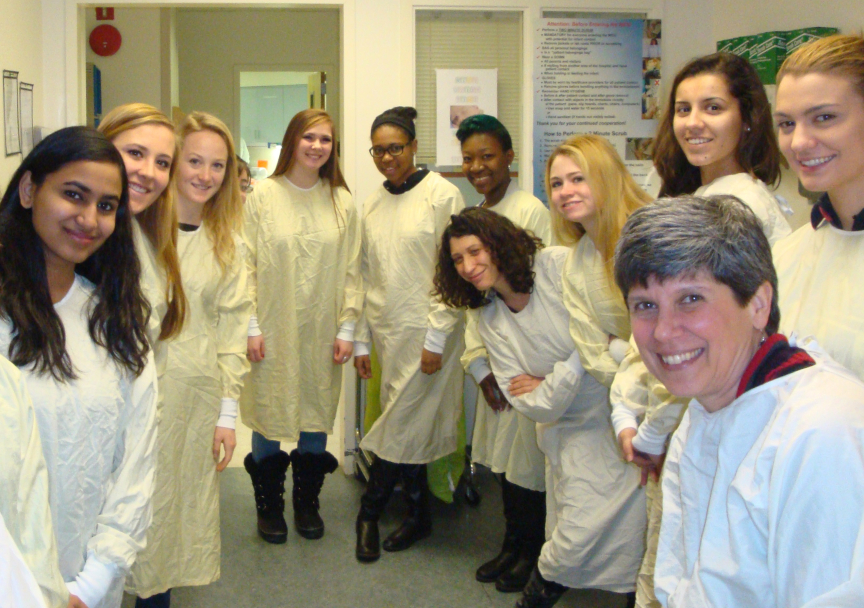 Students visit the Neonatal Intensive Care Unit at St. Peter’s