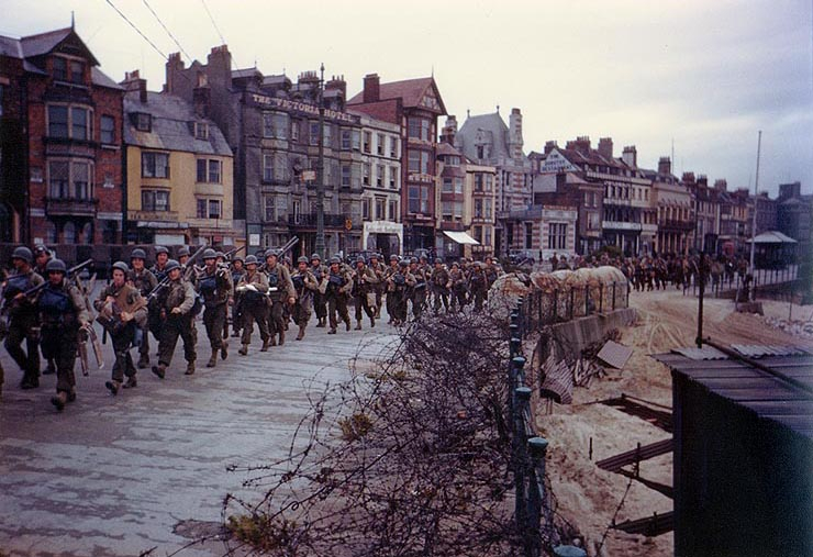 Soldiers, English coast