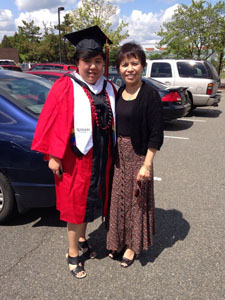 Anna Phung at Commencement 