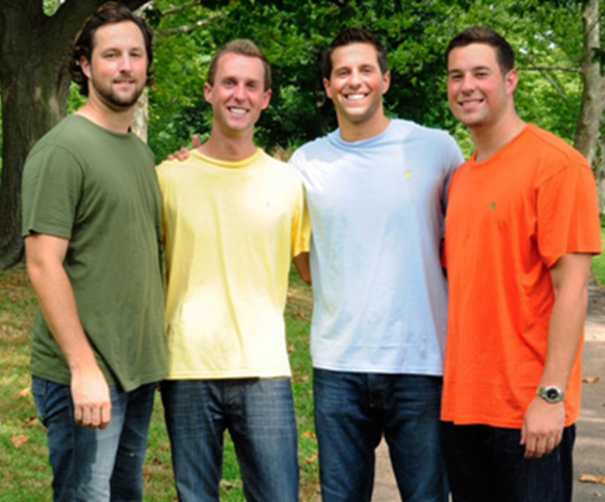 Image of the four Klimchak brothers, from left, Bryan, Michael, Matt and Scott
