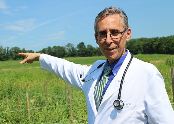 Ron Weiss on his Long Valley, N.J., farm