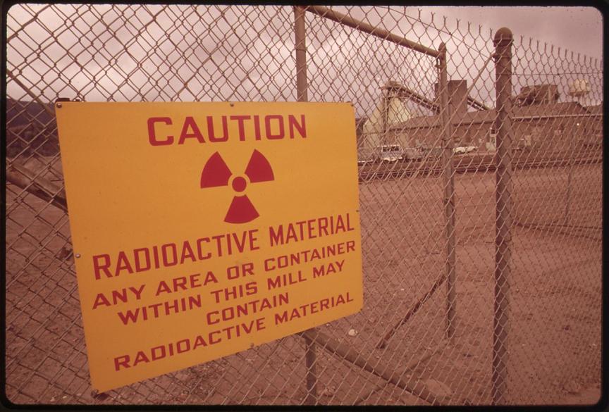 uranium mill warning sign