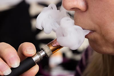 Image of e-cigarette smoker