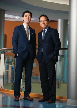 Kelvin M. Kwong, MD, left, and Michael Chee, MD