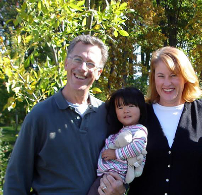 Susan Merkel with family