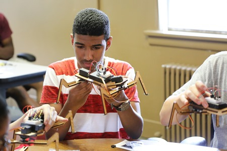 Randy Sanchez at Rutgers Makerspace