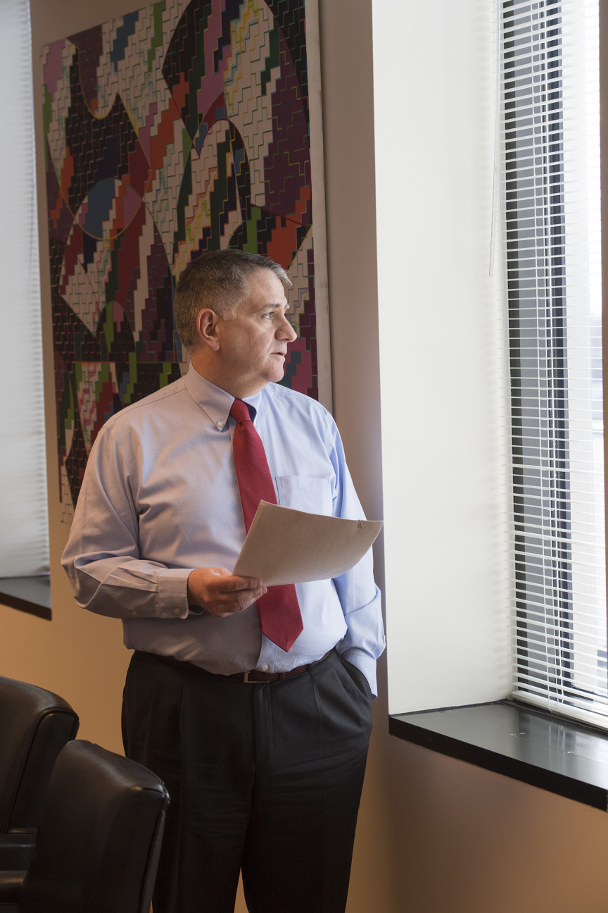 Pete Cammarano, Rutgers alum and chief of staff to New Jersey Gov. Phil Murphy, in his office