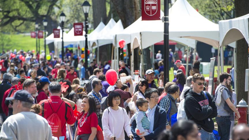 Crowds at Rutgers Day 2019
