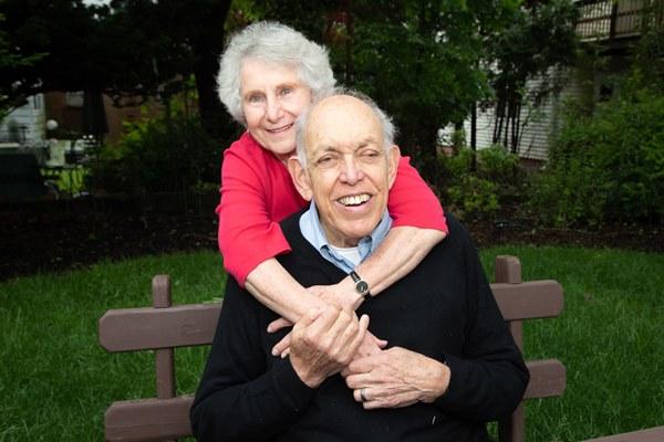 Sandy Bergelson, 82, and Gerry Pomper, 84, of Highland Park, met through the Rutgers Osher Lifelong Learning Institute.