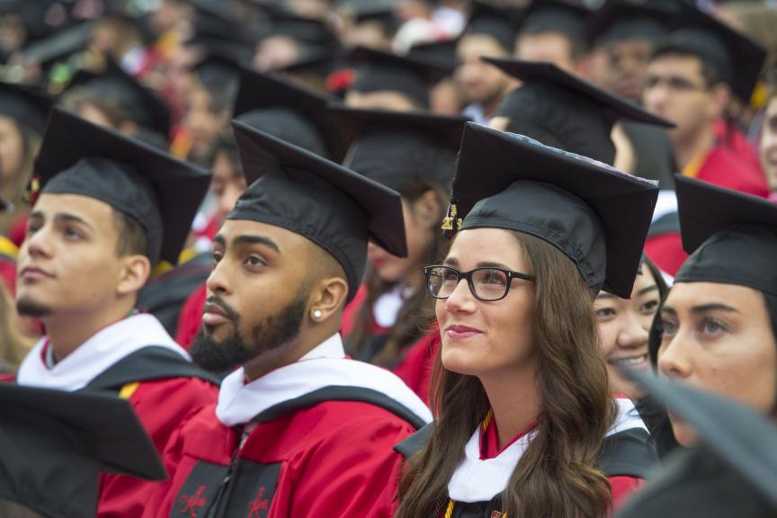 Students at 2018 Commencement 