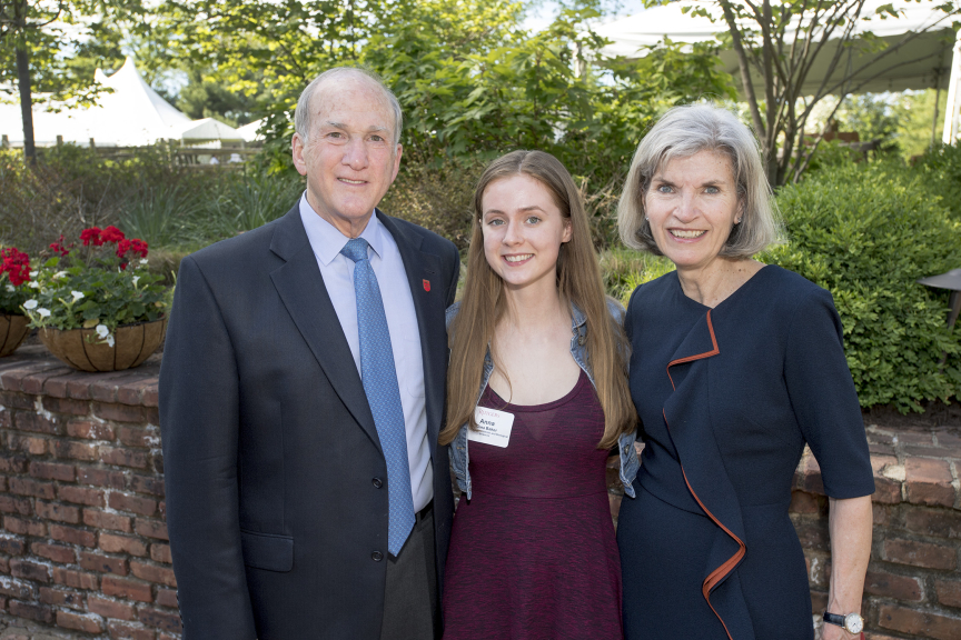 Matthew Leydt inductee Anna Baker with the Barchis
