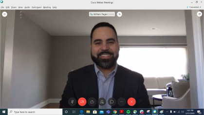 Will Pagan demontrates webex
