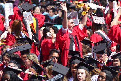 Crowd of Rutgers Graduates at 2019 Commencement