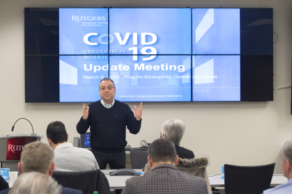 Calcado leading daily meetings of the task force that started at 8 a.m