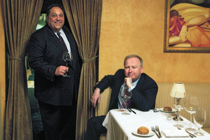 Mark Pascal RC’88 (left), Francis P. Schott RC’88