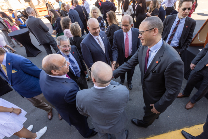 Jonathan Holloway at Cancer Center Groundbreaking