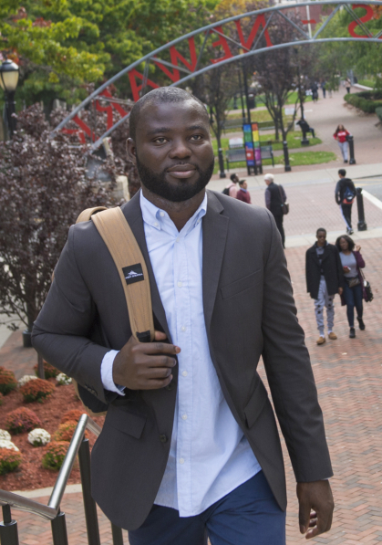 Adeyemi Onitiri, an alumnus of  the Graduate School–Newark