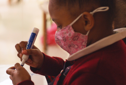 Young student at the Dreams Fulfilled project