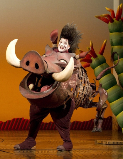 Ben Jeffrey as Pumbaa in The Lion King