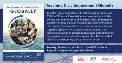 teaching civic engagement globally event