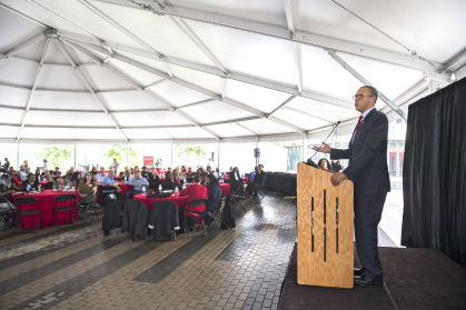 Holloway at Staff Recognition ceremony