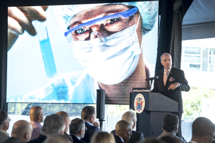 Gov. Murphy at Hub groundbreaking