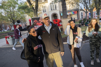 Holloway with student