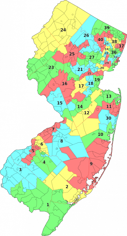 2011 NJ legislative district map 