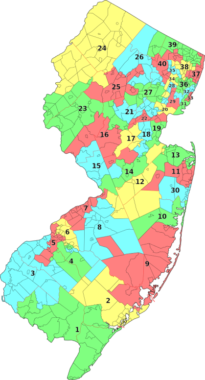 2011 NJ legislative district map