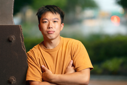 David Zhu, a senior in the School of Arts and Sciences at Rutgers University–New Brunswick