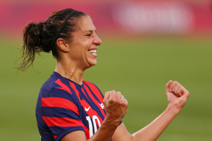 Carli Lloyd celebrating