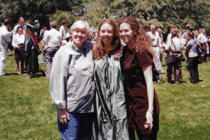 Karen Ahern with Laura and Sue Colodner Cook 1999