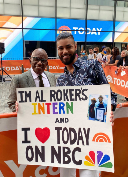 Jeremey Lewan at NBC with Al Roker