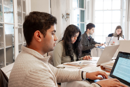 Students in Elie Honig's Clemency Project class review case files of applicants seeking pardons from Gov. Murphy.