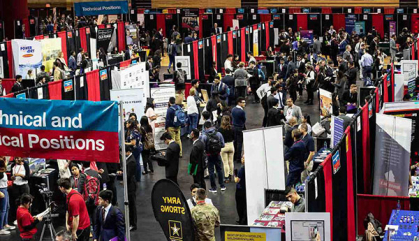 More than 250 employers will be on hand to discuss full-time, part-time and internship opportunities at the fair..